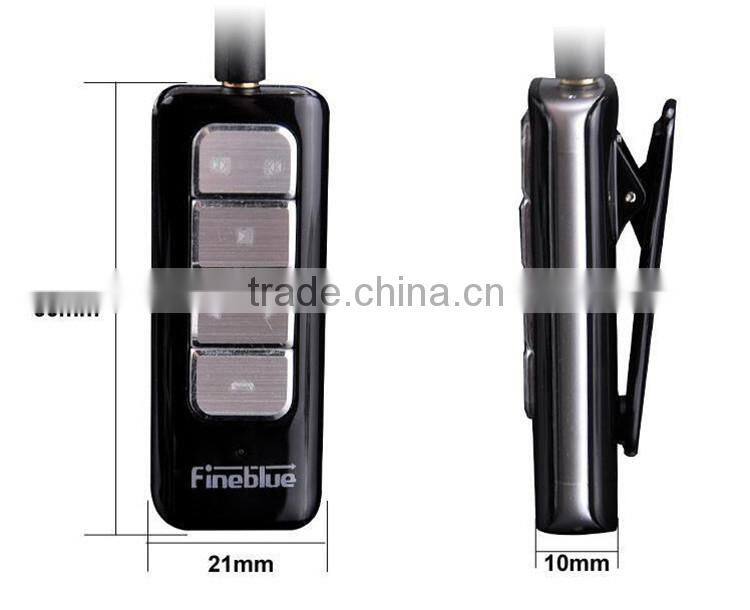 New Arrival Fineblue I5S Bluetooth V4.0 Earphone Lavalier Music Voice Stereo Binaural Headset For All SmartPhone