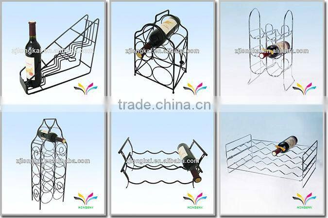 China supplier hot selling good quality sturdy unique attractive metal dinosaur wine bottle rack
