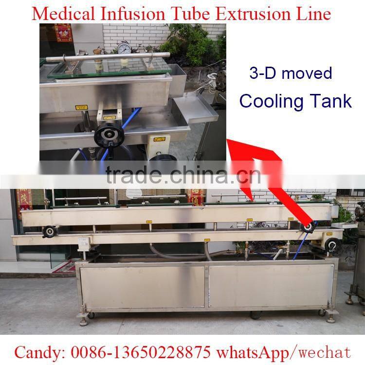 Disposable medical infusion tubing extruder