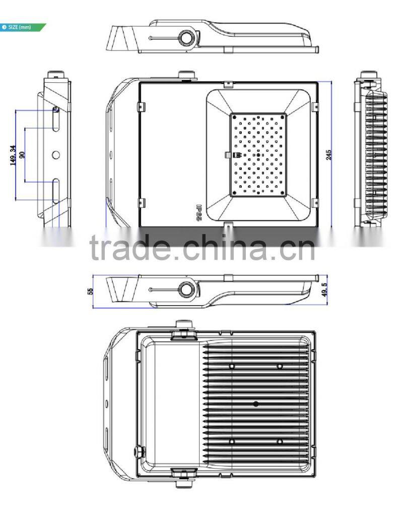 CE Rohs Approved Meanwell Driver Promotion Price 5 Years Warranty Nichia LED 130LM/W 80W LED Exterior Flood Lights