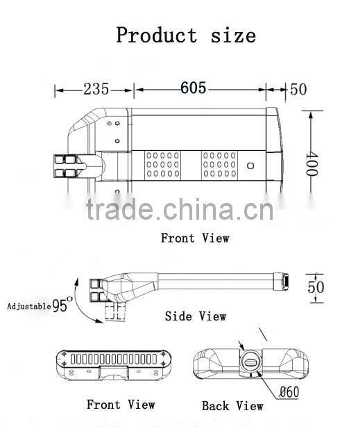 Intelligent integrated 20W solar street light with motion sensor