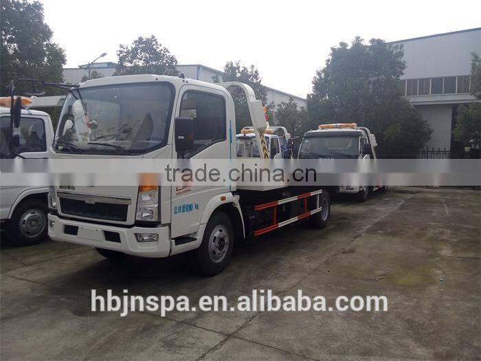 NEW PRODUCT medium sized vehicle HOWO flatbed tow truck