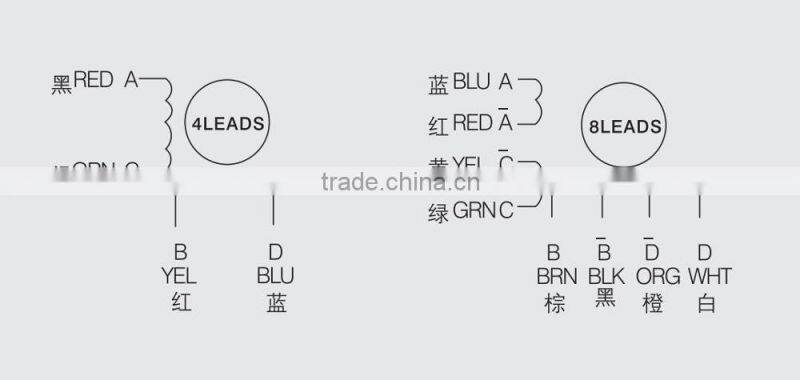 Toauto 57HS09 2 phase 1.8 degree nema 23 stepper drive motor