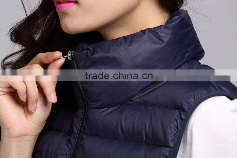 Manufacturer OEM service short women's waistcoat 6052