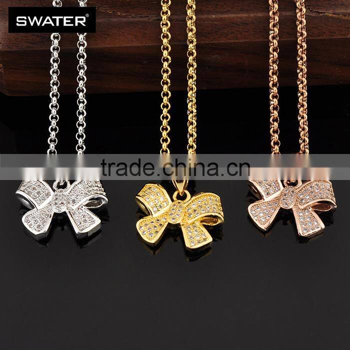 2016 Latest Selling Product Rose Gold Butterfly Za Necklace