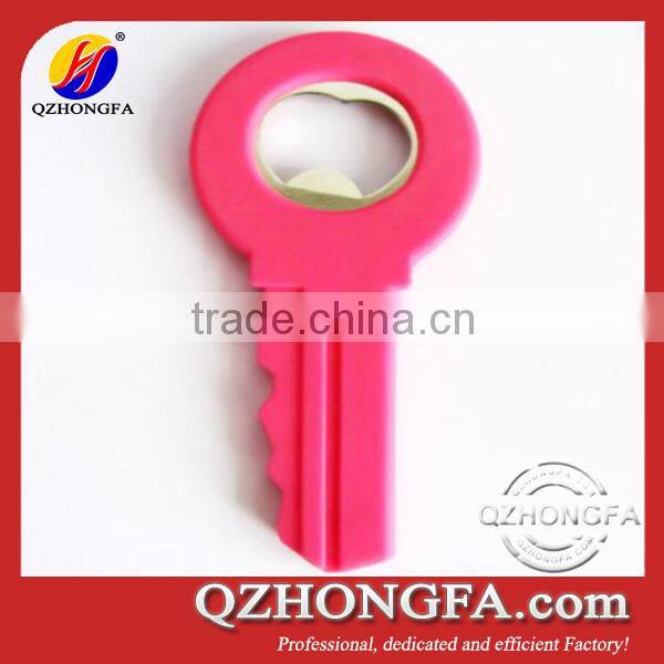 Fashion non slip custom metal silicone bottle opener with dinosaur shape