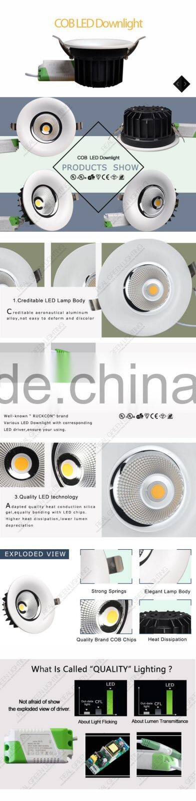 Newly Design 20W LED Downlight COB 20W Downlight 1350lm AC100V-265V LED Downlight