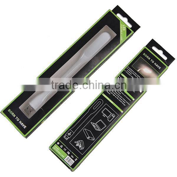 Hight quality portable usb led book lamp flexible mini USB led light for laptop