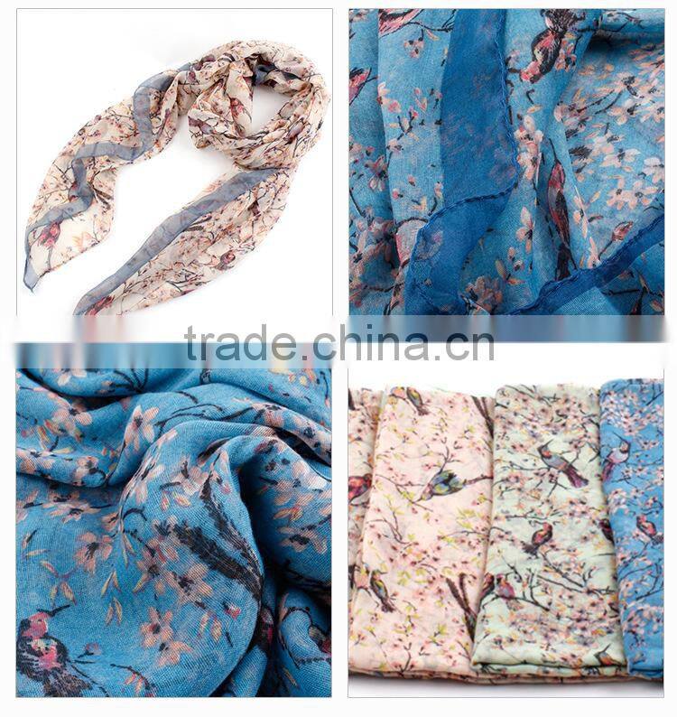 New Arrival Soild with Muticolors Tassel Fashion Bohemian Long Chiffon Scarf