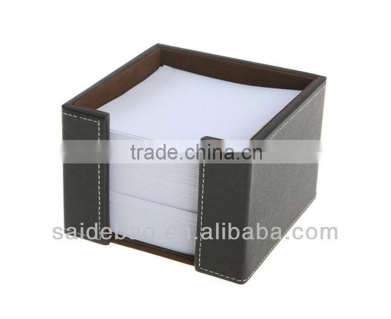 pu leather memo pad holder memo case memo holder