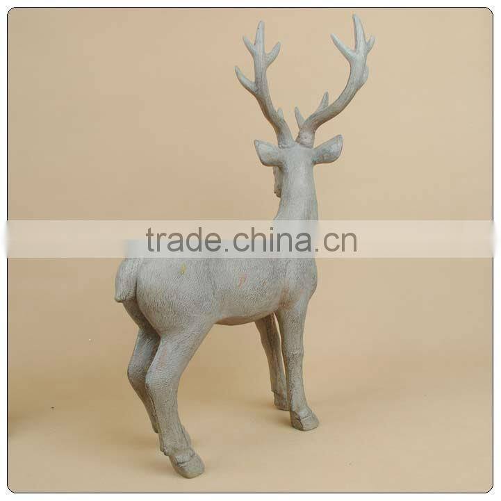 Resin Big size Deer for Xmas ,Life size deer statue ,garden figurine of polyresin