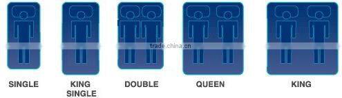 Bedroom sleeping queen size box spring bed mattress E1038