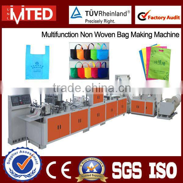 Full Automatic Multifunction Non Woven Box Bag Making Machine