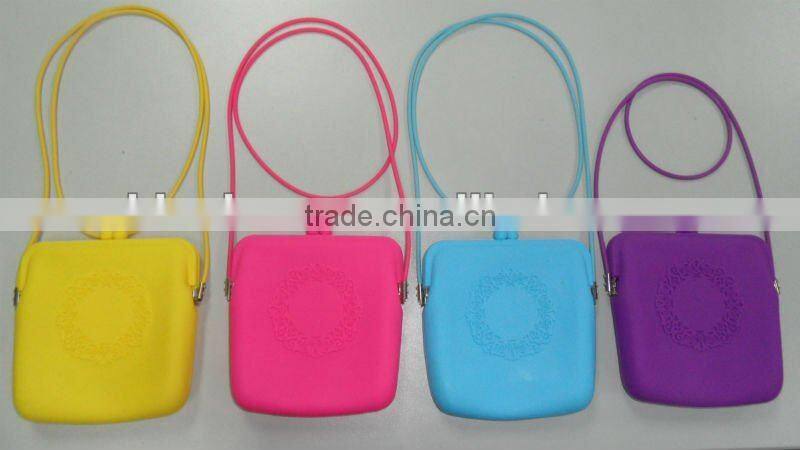 2012 fashion silicon satchel bag