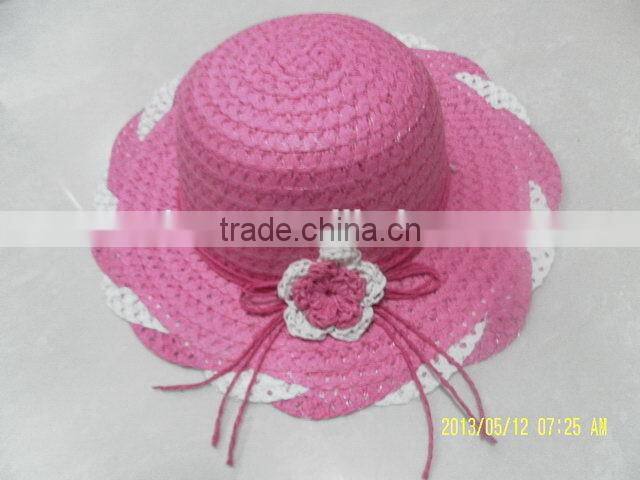 Top level customized children's cute straw hats