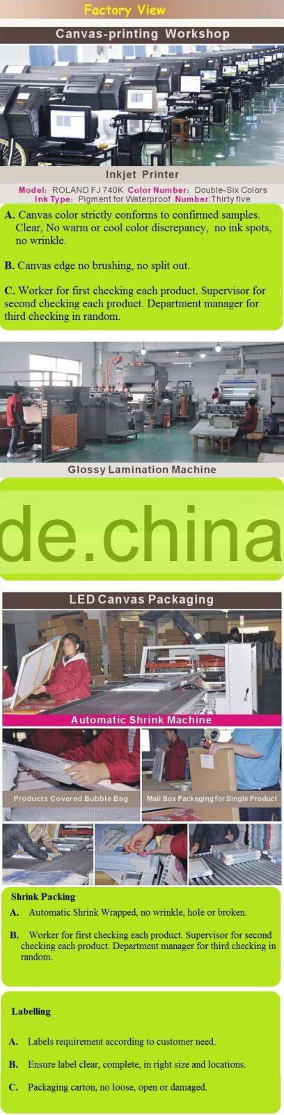 2015 hot sell Lovely Snowman Christmas led canvas wall art