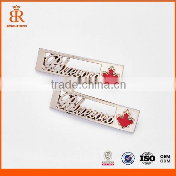 Custom handbags tags engraved logo plates metal luggage tags