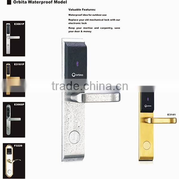2015 Smart card lock for hotel use, hotel door lock card reader