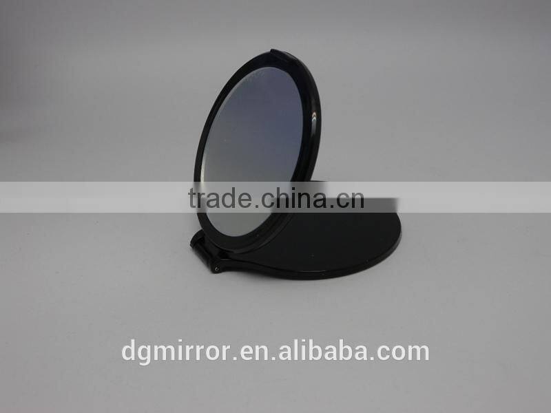 Black single surface mirror,foldable mirror,cosmetic pocket mirror, protable mirror