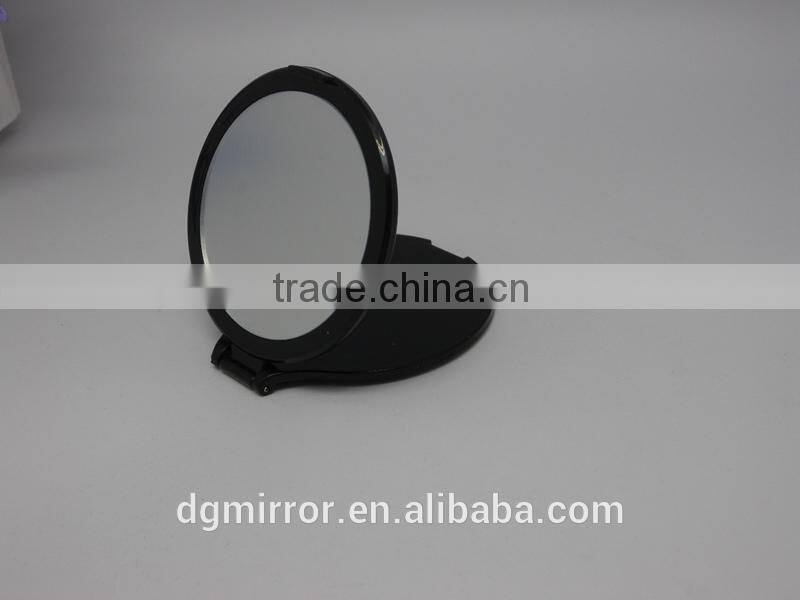 Black single surface mirror,foldable mirror,cosmetic pocket mirror, protable mirror