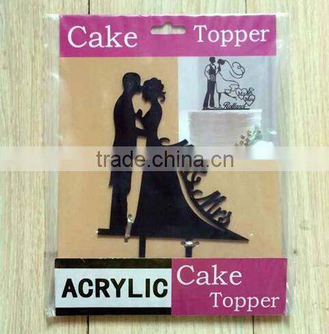 Mr&Mrs Wedding Cake Topper Bride and Groom Romantic with Heart