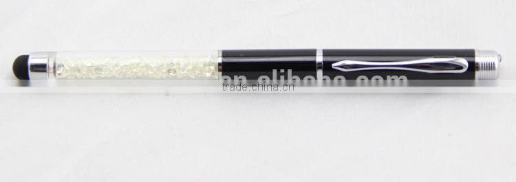 3 in 1 crystal stylus LED pen / electric led stylus pen / stylus touch pen with led light