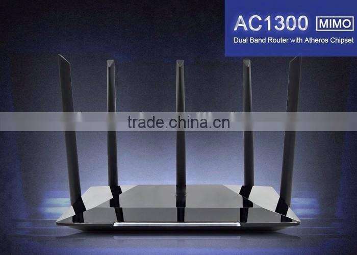 802.11AC 2.4G 5.8G 1300M Wireless WiFi Dual Band Router with 5 Antennas