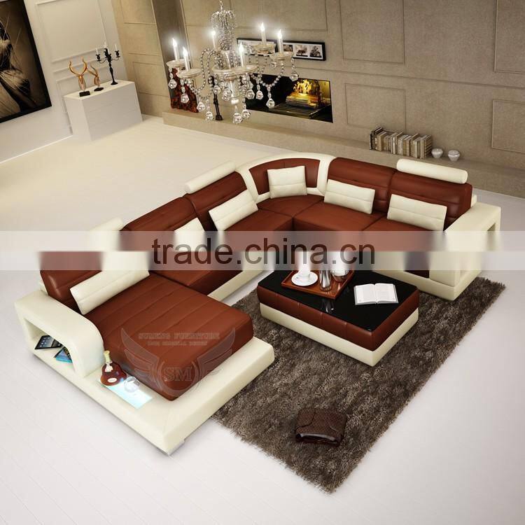 Sumeng low price made in china leather sofa