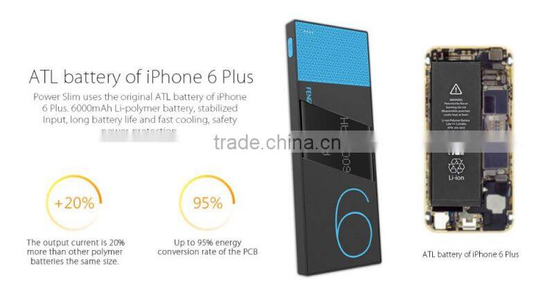 Power Slim 8.8 thickness portable power bank high capacity mobile power bank