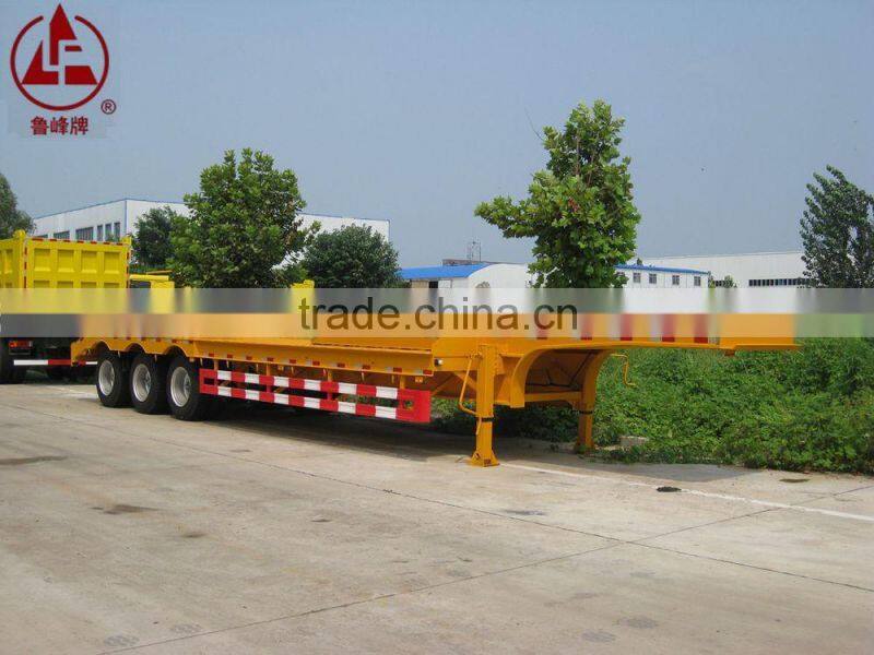 CIMC Lowbed Semi Trailer to transport heavy duty machines equipements,construction machineris