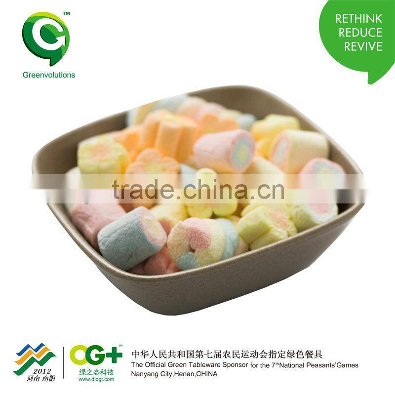 eco friendly organic material biodegradable restaurant dinner plate