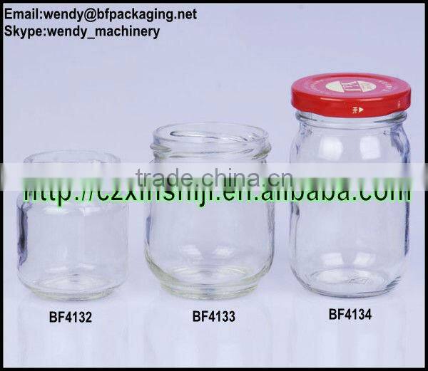 Clear glass wholesale canning jars with lid for storage
