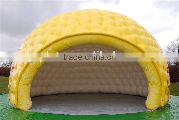 High quality inflatable dome tent with led lights for promotion