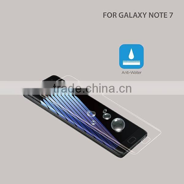 2016 prefect OEM For Samsung Galaxy note 7 curved tempered glass screen protector, Full Cover 3D curved Note7