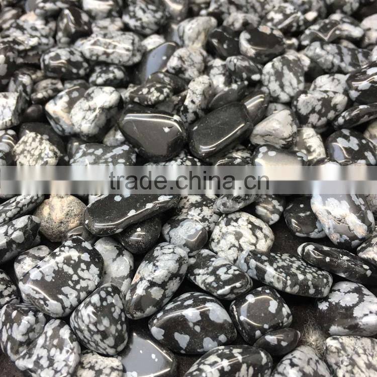 Snow Flake Obsidian Stone Gravels Obsidian Rough Chips