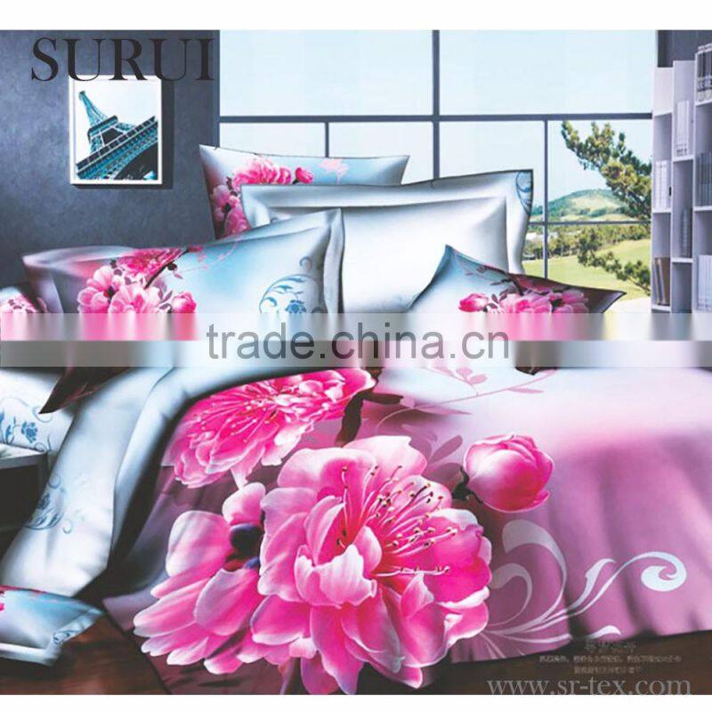 Cheap price 3d cotton printing bedding sets fabrics