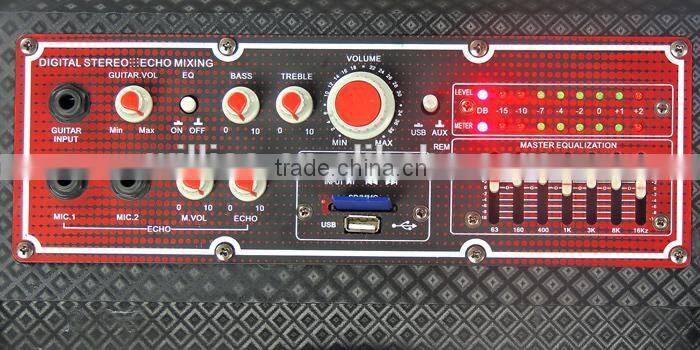 Best price creative active stage speaker with LED Light