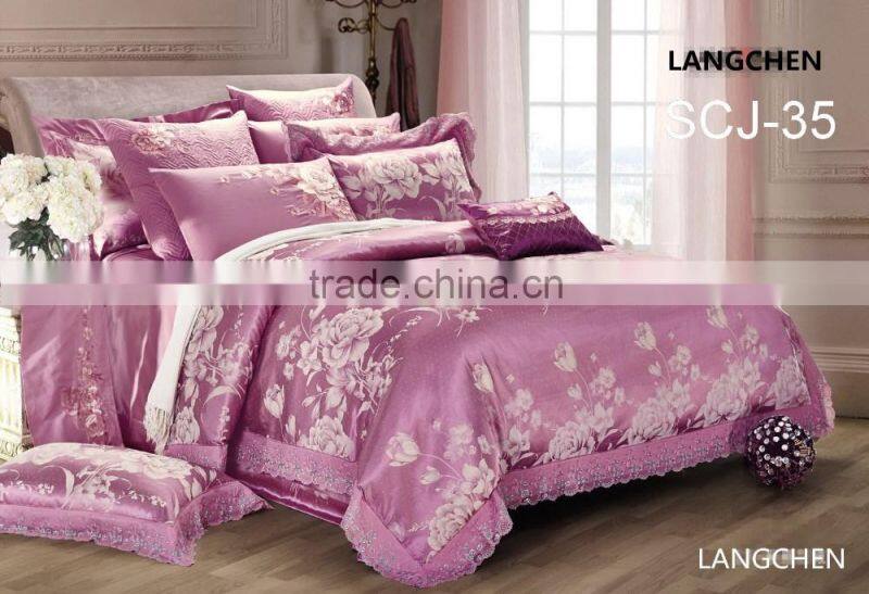 queen size king size jacquard embroidery bedding set