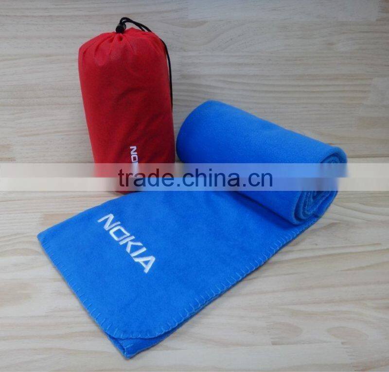 Bag Polyester embroidery Polar Fleece Blanket