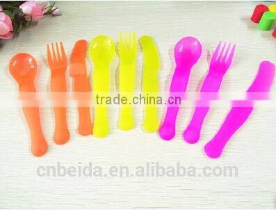 Disposable plastic 3 pieces of fork/ knife /spoon for picnic /barbecue tableware