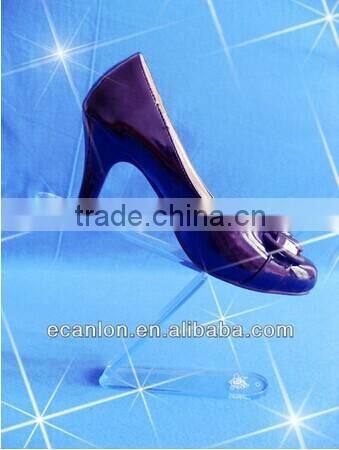 Transparent high heel shoes display acrylic shoes holder