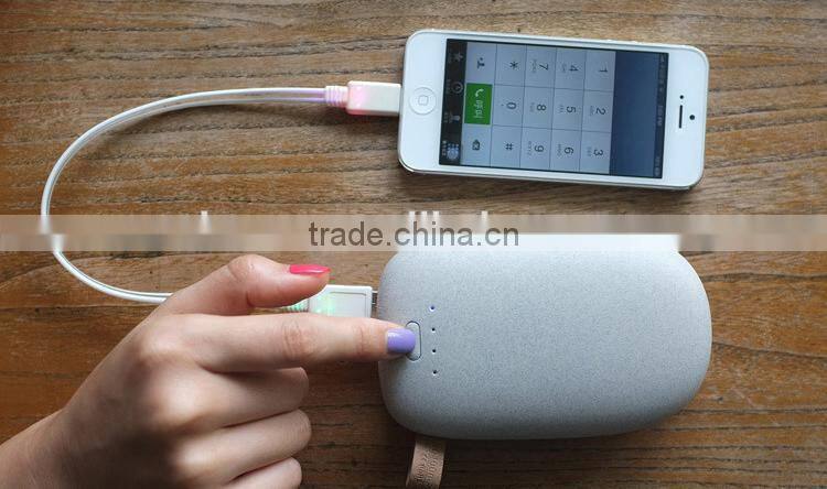 Mini USB stone power bank 9600mah for smart phone