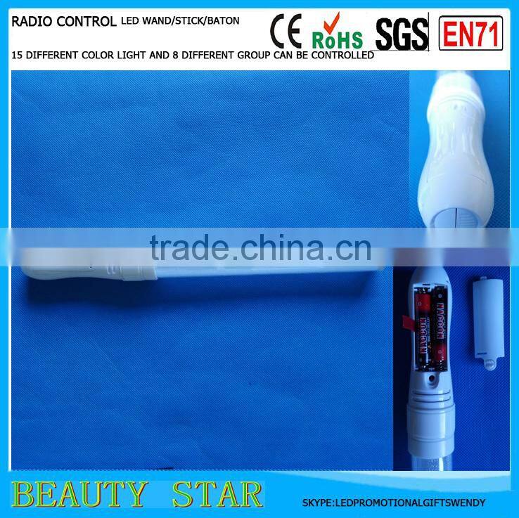 2016 new arrival led glow stick,radio/remote/wireless controlled glow stick promotional for party,event,festival,show
