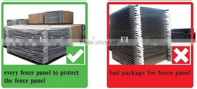 Factory direct sale powder coated Used steel tube Wrought Iron Fence