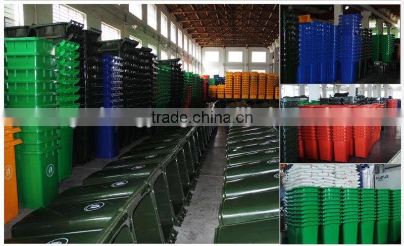 Hospital large outdoor recycling waste bin garbage can with wheels