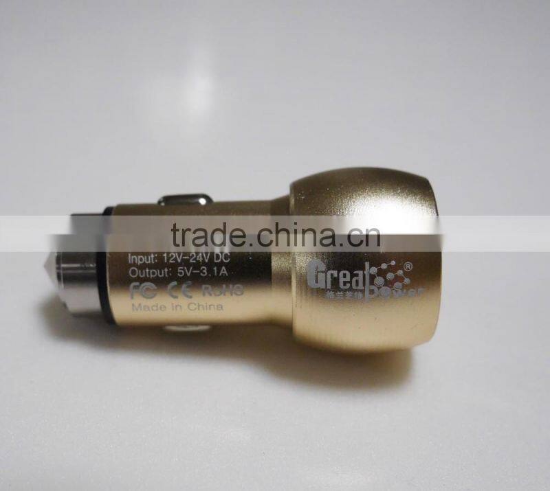 superior dual usb car charger adapter phone 2 USB car charger holder