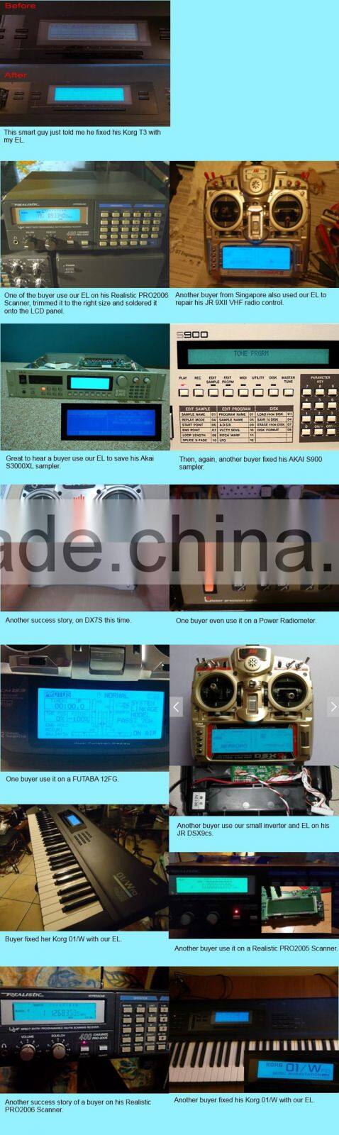 Digital clock el light panel el light display