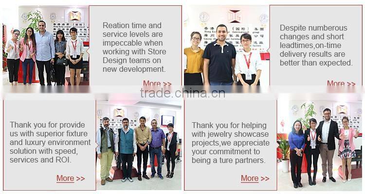 New hot sale fashion wooden clothes shop counter table design