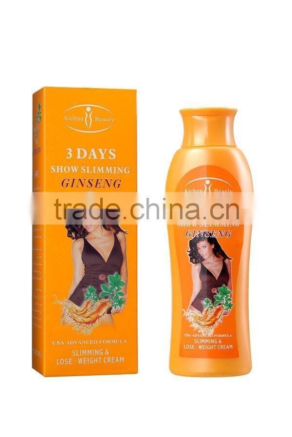 Aichun Beauty 3days series slimming cream ginger & Coffee & Green Tea & Chilli &Aloe vera & Ginseng slimming cream