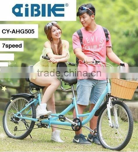 AiBIKE - DISCOVERY - 24 inch 7 speed 2 seats city tandem